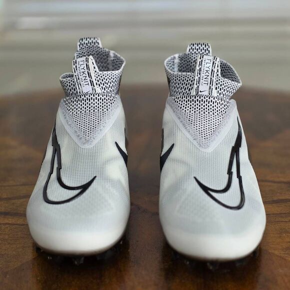 Nike Alpha Menace Elite 3 Flyknit Men\'s Football Cleats Shoes 10.5 White Black main image 12